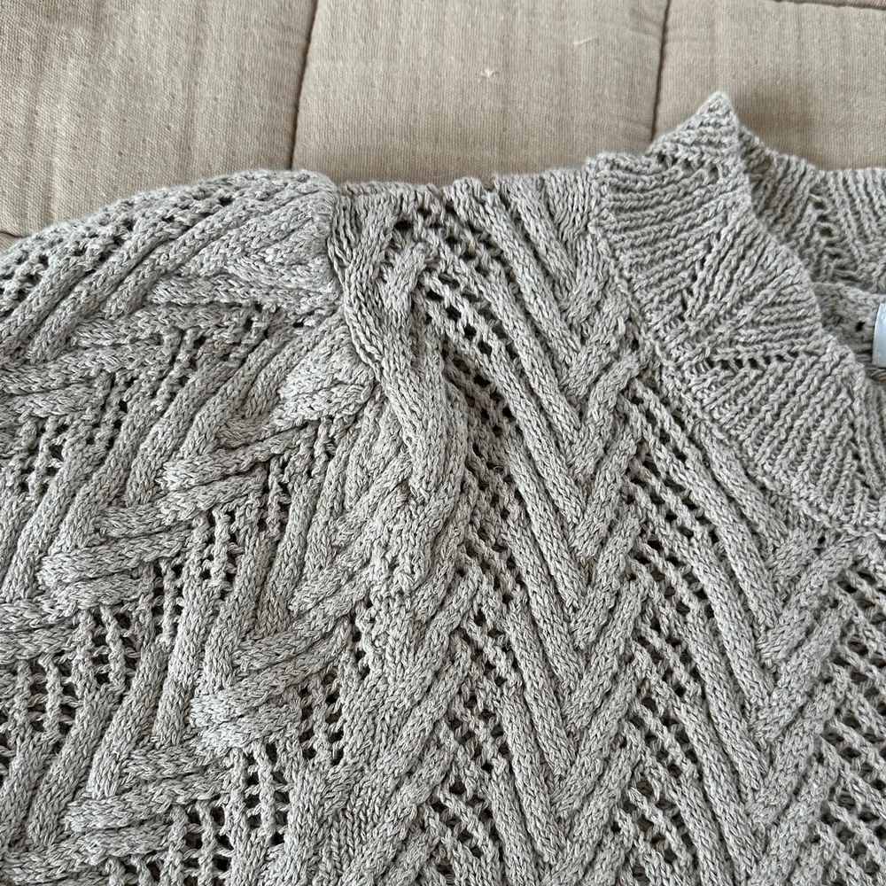 Amour Vert Denise Crochet Top in Oat - Picture 5 of 7
